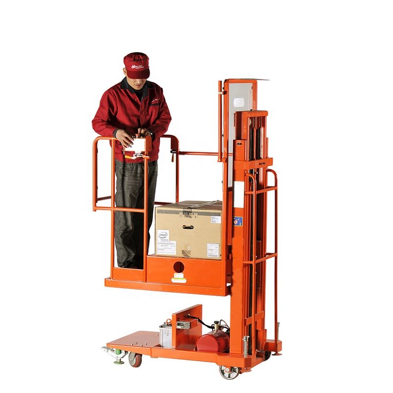 Semi Electric Order Picker Manufacturer - OEM/ODM 4m-5m 200KG for Warehouse Farm