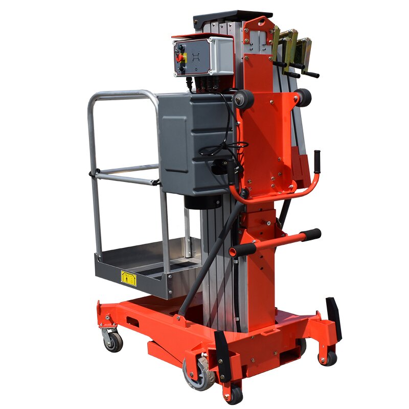Man Lift Manufacturer - OEM/ODM 5-12m High End Electric Hydraulic Single Mast