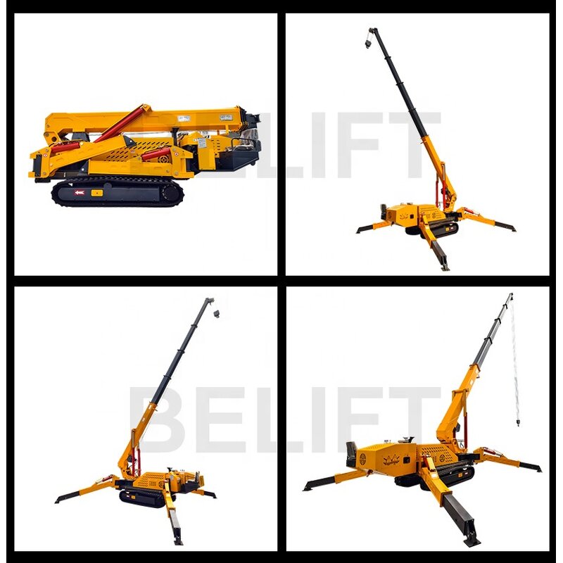 Spider Crawler Crane Manufacturer - OEM/ODM Heavy Duty Mini Elevator Hoist Glass