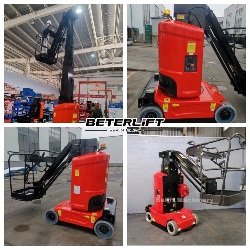 Aluminum Boom Lift Manufacturer - OEM/ODM Small 9.2-11.2m 345 Rotation Single Mast