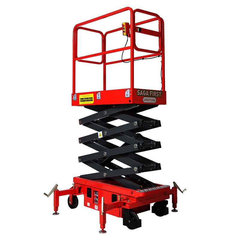 Semi-Electric Scissor Lift Manufacturer - OEM/ODM 3M-4M Height Construction Hoist