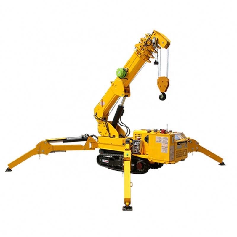 Crawler Spider Crane Manufacturer - OEM/ODM 8t Small Equipped With Cab Boom