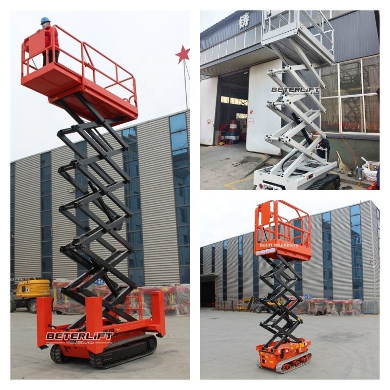 Tracked Scissor Lift Manufacturer - OEM/ODM 6.5m-14m Rough Terrain Crawler Self Propelled