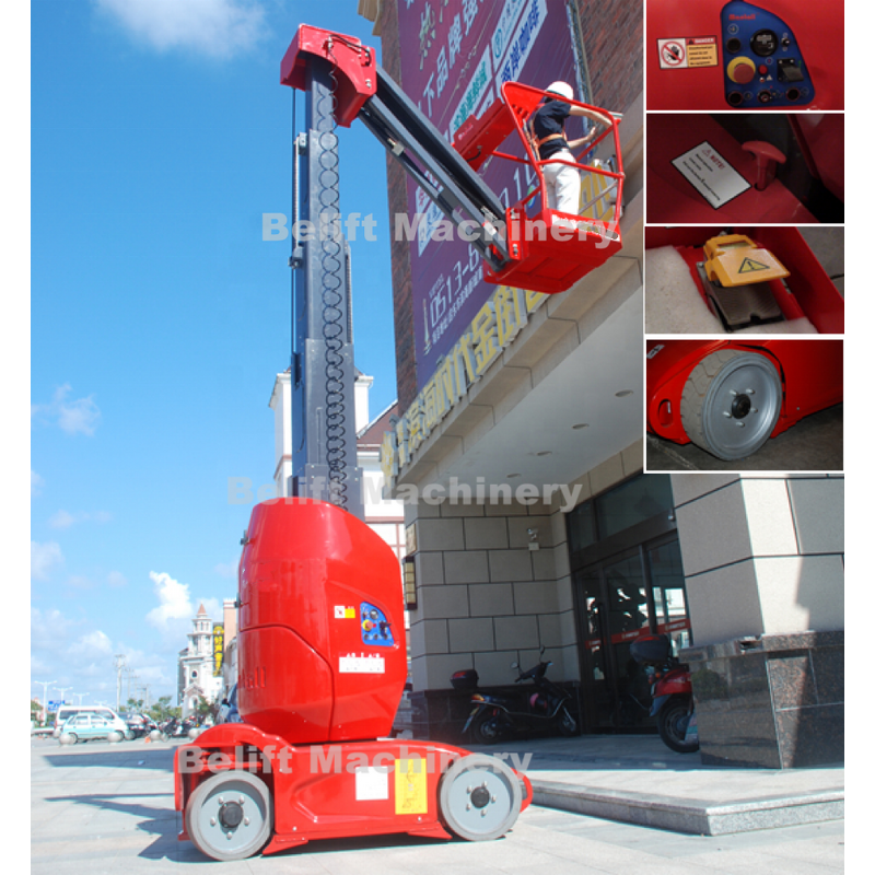 Single Mast Boom Lift Manufacturer - OEM/ODM 9.2-11.2m Self Propelled Electric Hydraulic