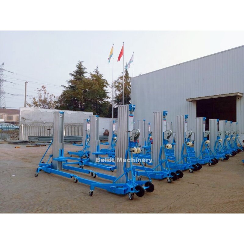 Aluminum Material Lift Manufacturer - OEM/ODM 340kg 3.5m 300kg 6.5m Manual
