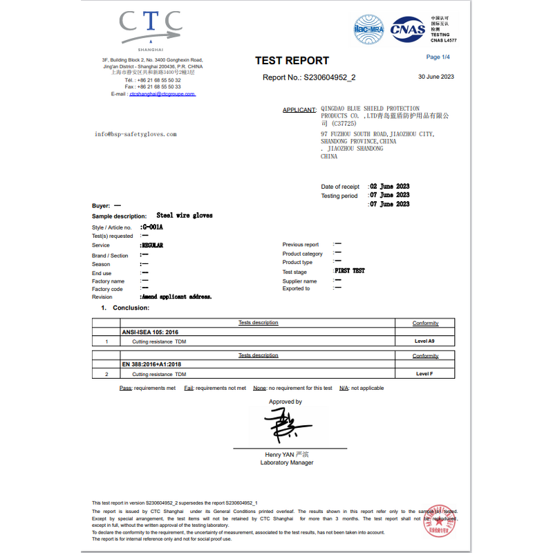 Stainless Steel Butcher Gloves Supplier - BSP A9 Guantes De Acero Anti Cut Oyster