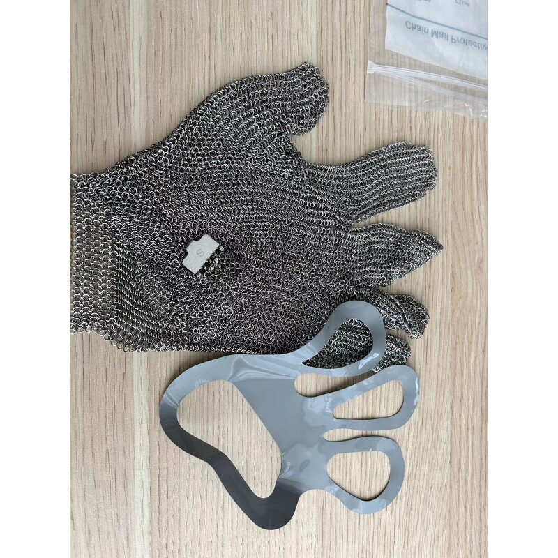 Chain Mail Butcher Gloves Supplier - BSP Level 9 Metal Ring Food Grade Protective