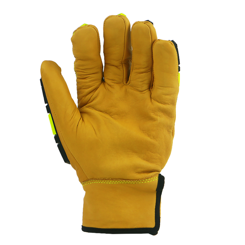 Mechanical Glove Supplier - Manufacturer Leather Palm Water Proof Tpr Impact