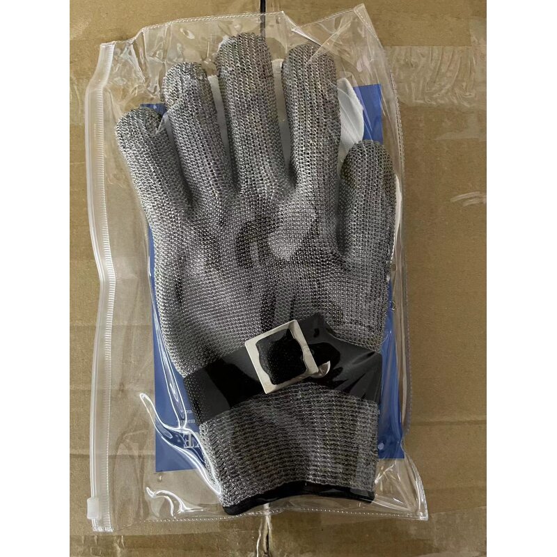 Stainless Steel Butcher Gloves Supplier - BSP A9 Guantes De Acero Anti Cut Oyster
