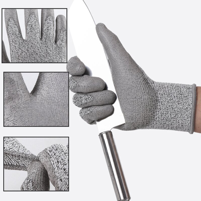 Industrial Cut Resistant Gloves Manufacturer - Professional Pu Coated Hppe Level 5
