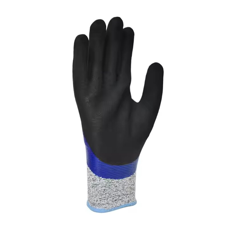 PU Coated Safety Gloves Supplier - Nylon Knitted Black General Purpose Work