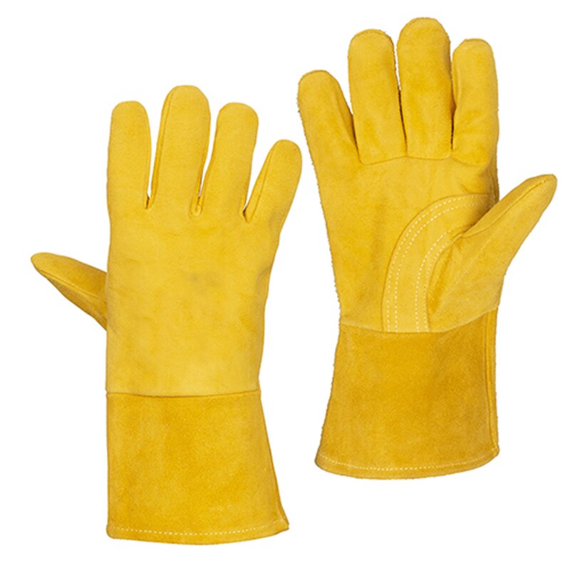 Welding Cow Leather Gloves Manufacturer - Hot Selling Guante CueroConstruccion