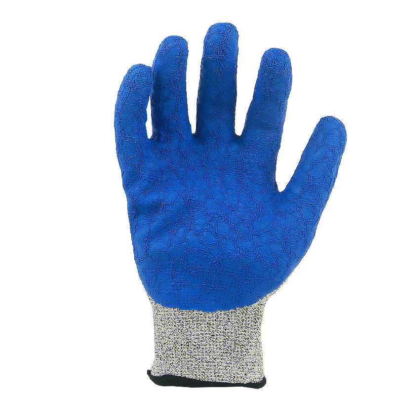 Cut Resistant Gloves Manufacturer - BSP Latex Crinkle Coated Oyster Shucking