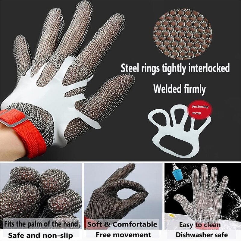 Metal Butcher Gloves Manufacturer - BSP High Quality Stainless Steel Mesh Level 9
