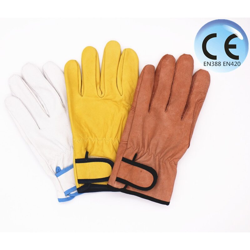 Driving Safety Gloves Supplier - Custom Guantes Cabritilla Gardening Leather