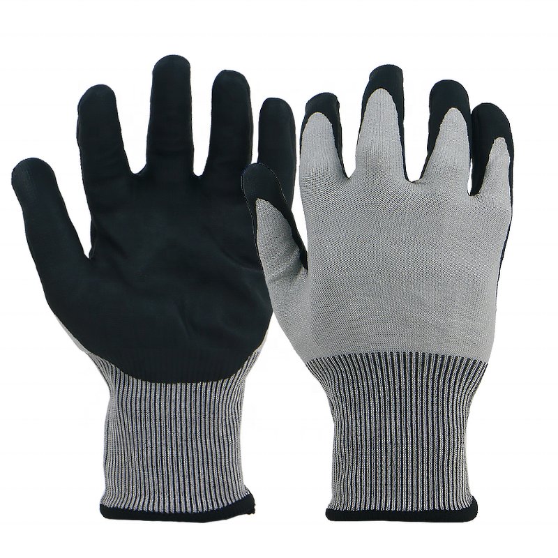 Winter Cut Proof Gloves Supplier - BSP Microfoam Nitrile Coated Level 5 Cheap
