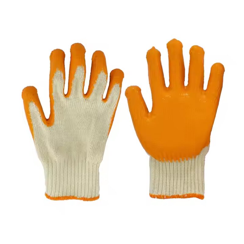 Latex Half Coated Gloves Factory - Wholesale Custom Labor Cotton Fiber Safety