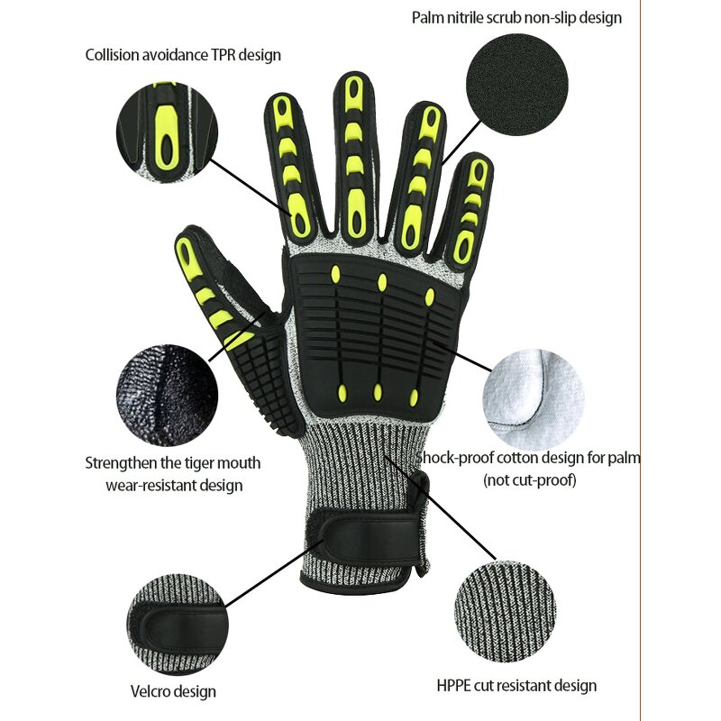 TPR Impact Resistant Gloves Factory - High Quality Anti Slip Anti-cutting