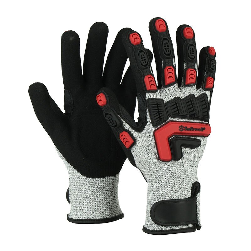 TPR Cut Resistant Gloves Factory - ANSI HPPE Level 5 Nitrile Coated
