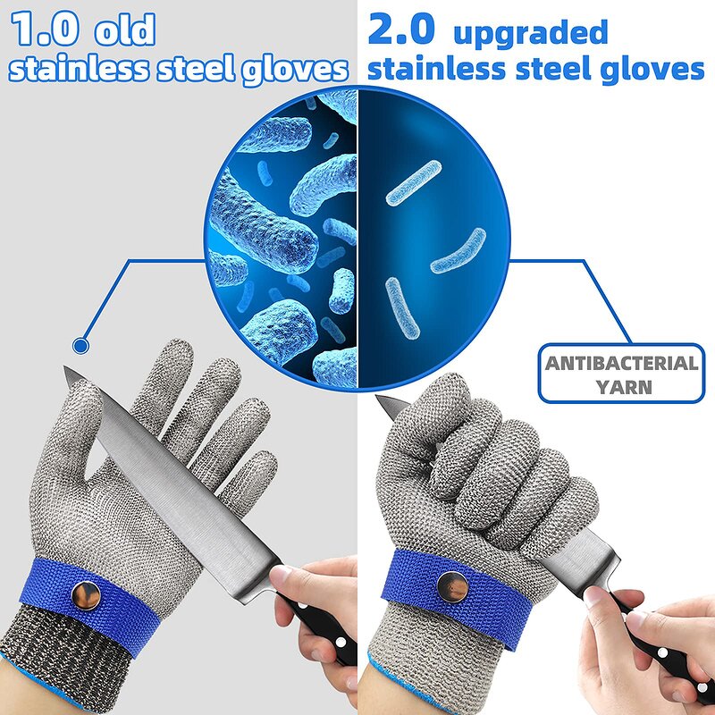 Stainless Steel Mesh Gloves Factory - BSP New Style Kitchen Level 9 Oyster Cut