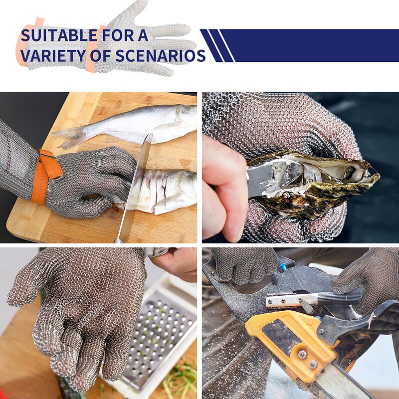 Chainmail Gloves Factory - Custom Level 9 Stainless Steel Mesh for Butcher