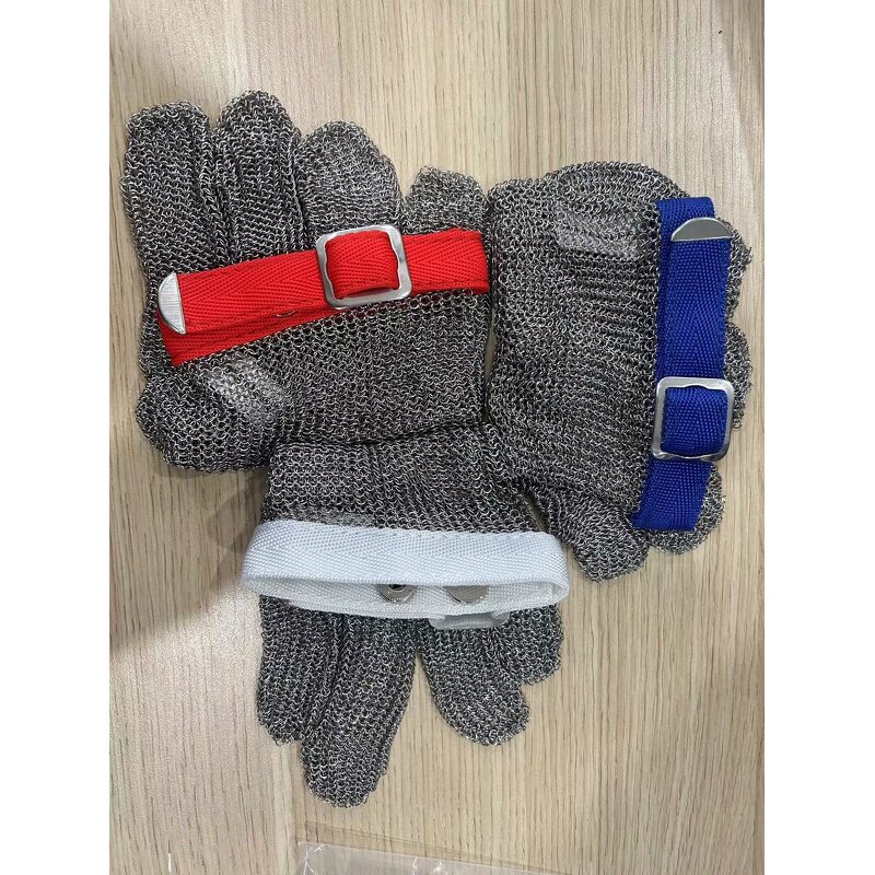 Chain Mail Butcher Gloves Supplier - BSP Level 9 Metal Ring Food Grade Protective