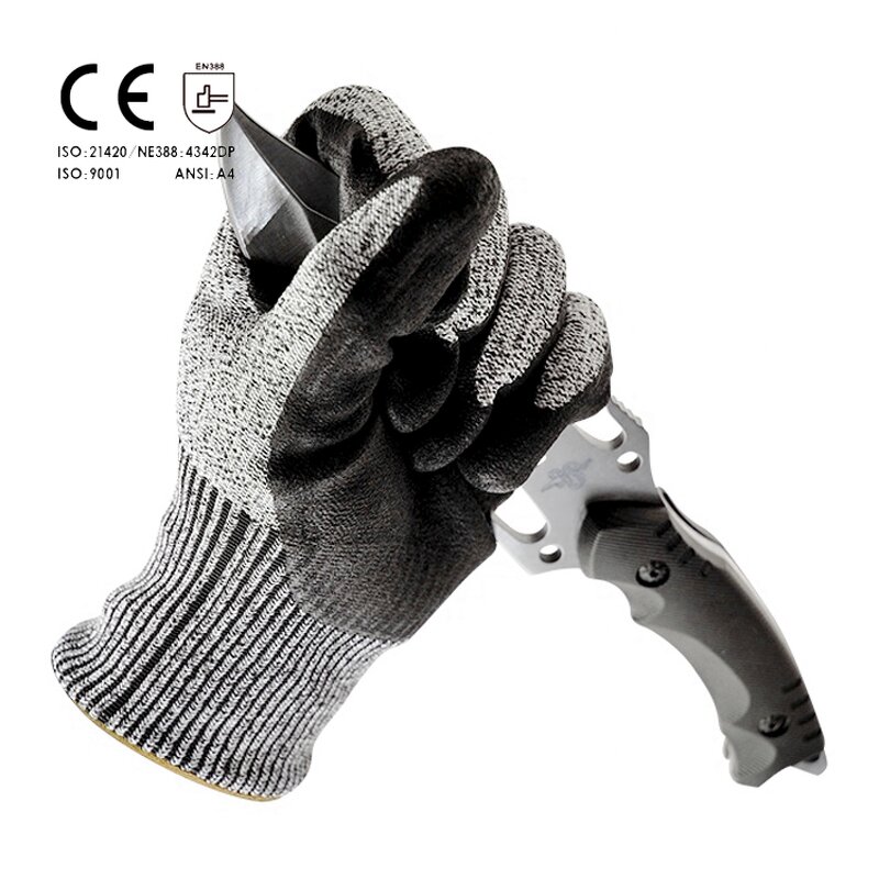 Anti Cut Work Gloves Factory - Gants De Protection Diesel Level 5 Industrial