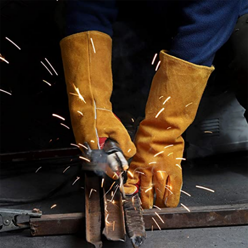 Tig Welding Gloves Factory - High Quality Custom Logo Heat Resistant Leather