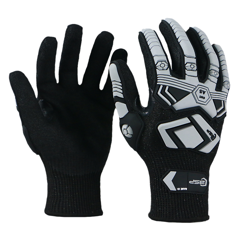 TPR Cut Resistant Gloves Factory - ANSI HPPE Level 5 Nitrile Coated