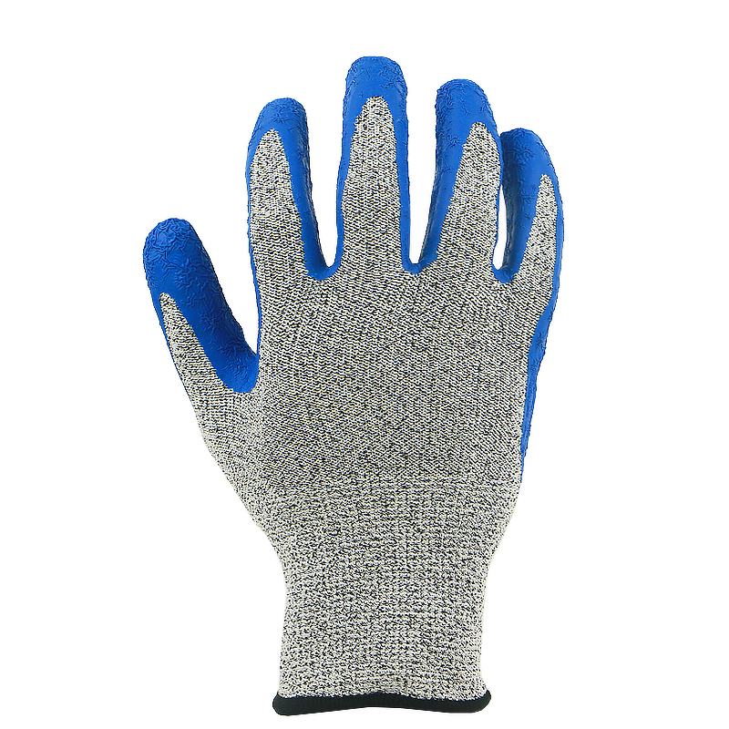 Cut Resistant Gloves Manufacturer - BSP Latex Crinkle Coated Oyster Shucking