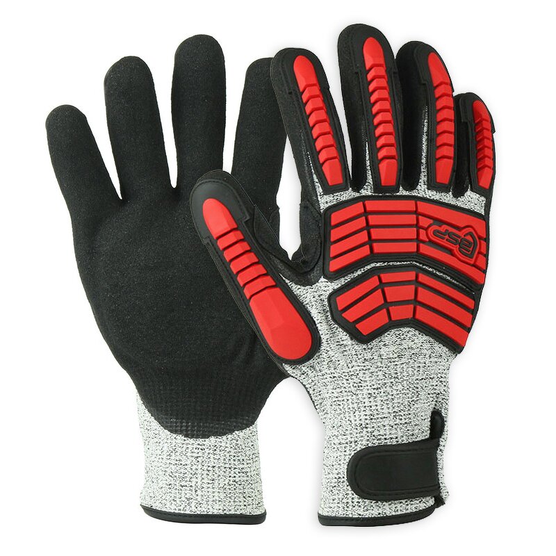 Impact Safety Gloves Supplier - High Quality Custom Nitrile Coated Level 5