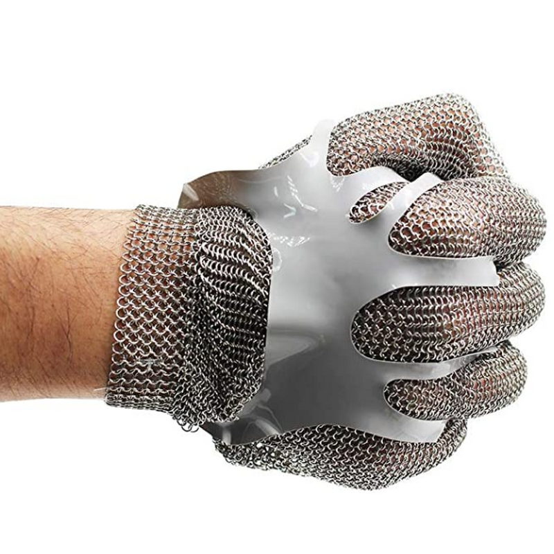 Chain Mail Butcher Gloves Supplier - BSP Level 9 Metal Ring Food Grade Protective