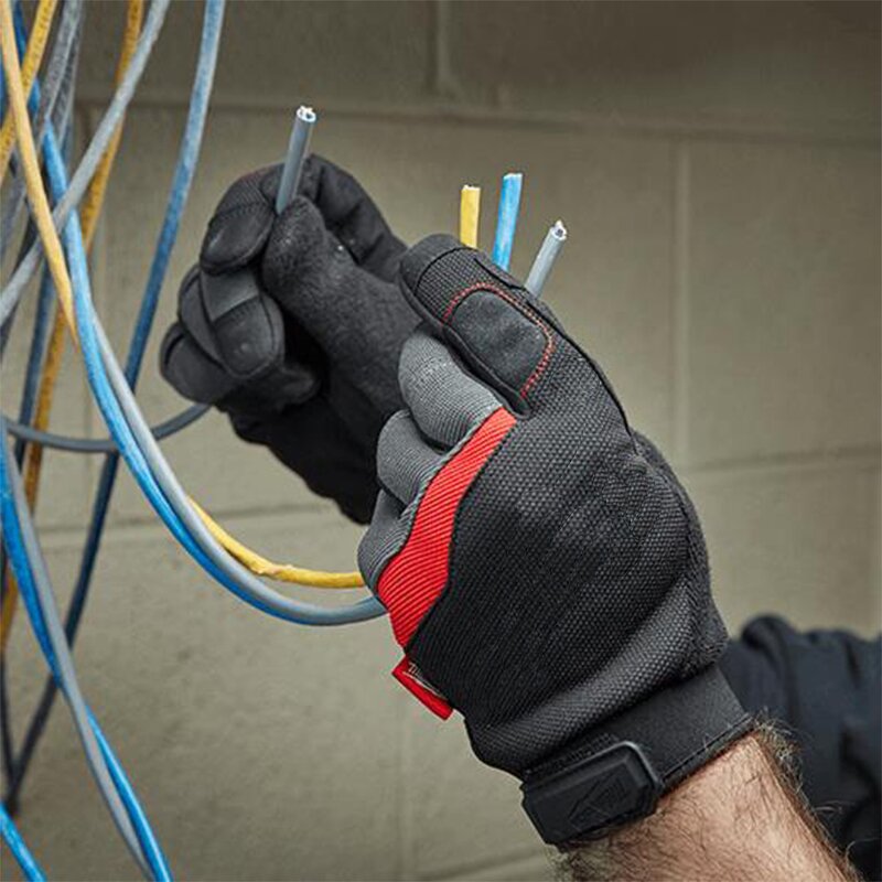 Synthetic Leather Gloves Factory - Blue Shield Mechanic Custom Mechanical