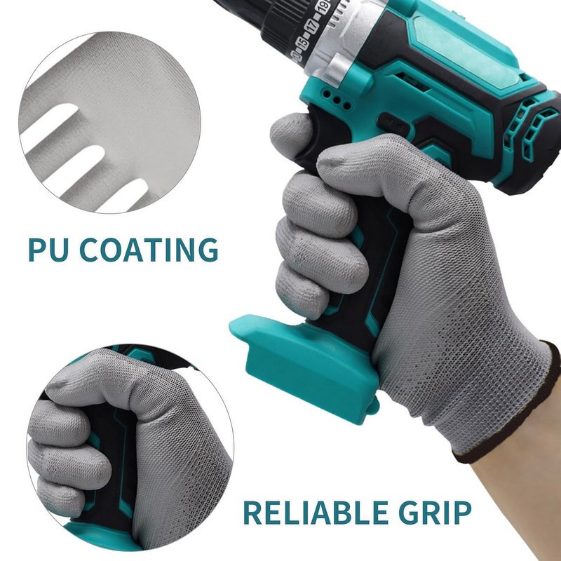 Touch Screen Work Gloves Factory - Seamless Custom Color Stretch Cuff Non-slip