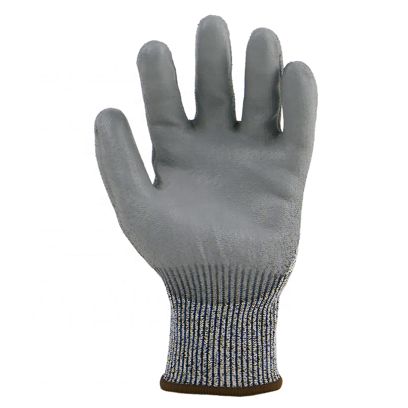 Cut Resistant Gloves Supplier - 4X42D Pu Coated A4 Safety Work Level 5