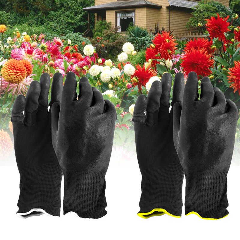 Pu Coated Gloves Factory - Wholesale Mittens Black Pu Glove Esd