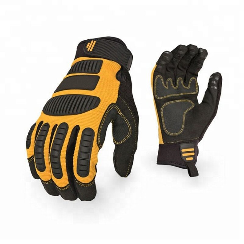 Mechanic Working Gloves Supplier - Impact Heavy Duty Car Hand Protection Tactical
