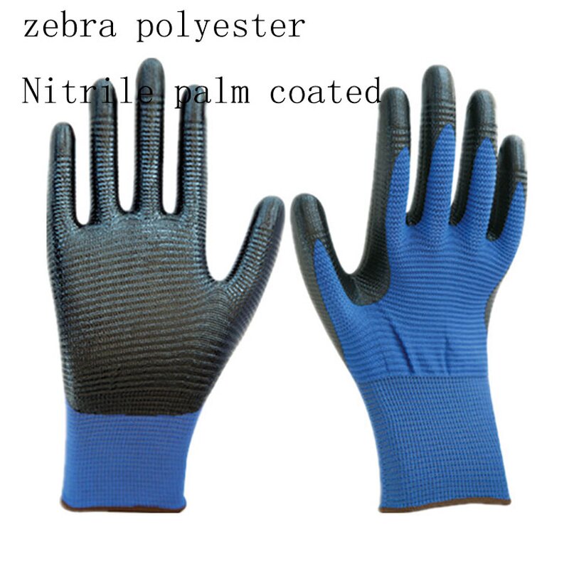 Nitrile Dip Gloves Manufacturer - Blue Nitrile Coated Gloves in Qingdao