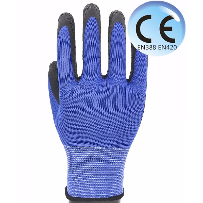 Nitrile Dip Gloves Manufacturer - Blue Nitrile Coated Gloves in Qingdao