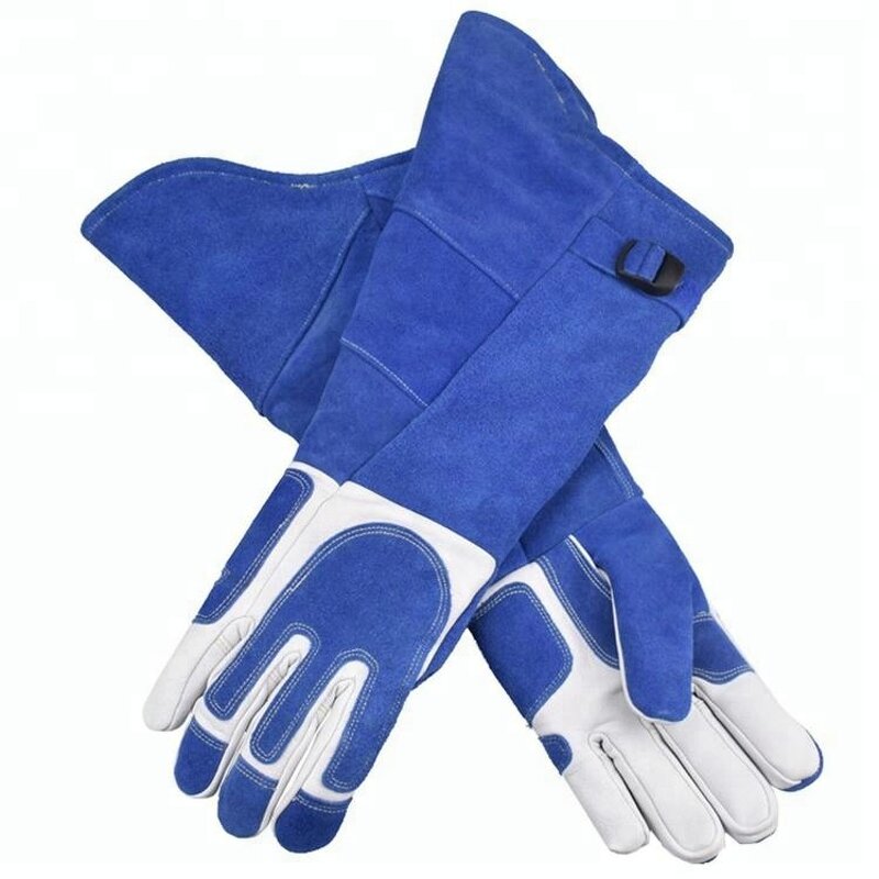 Pet Animals Handing Gloves Supplier - Thickened Cowhide Anti Bite Scratch Resistant