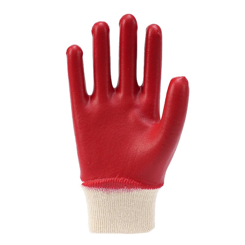 Chemical Protective Glove Manufacturer - High Quality Water Oil Resistance Red Pvc