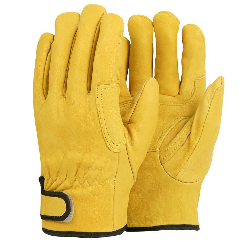 Driving Safety Gloves Supplier - Custom Guantes Cabritilla Gardening Leather
