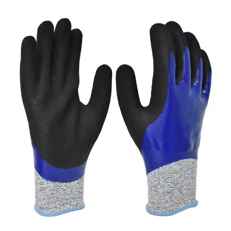 PU Coated Safety Gloves Supplier - Nylon Knitted Black General Purpose Work