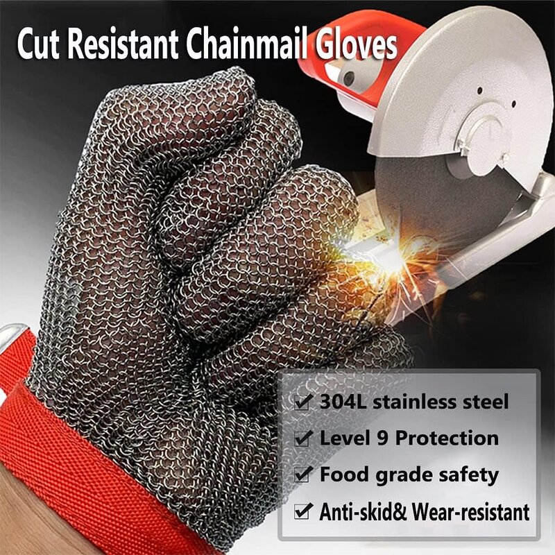 Stainless Steel Butcher Gloves Factory - High Quality 316L Cut Resistant Batex A9