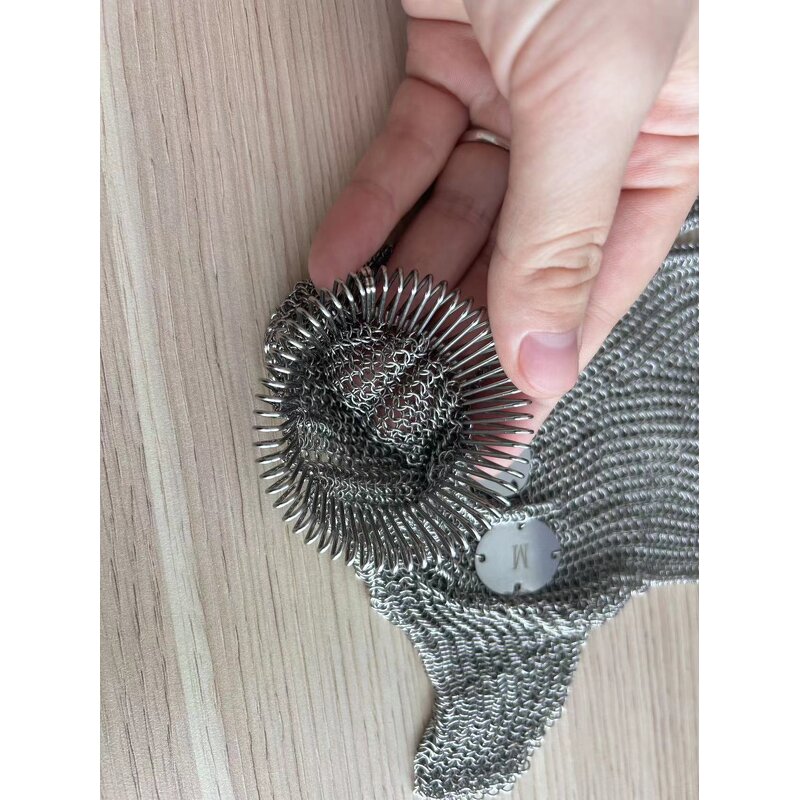 Metal Mesh Butcher Gloves Supplier - BSP A9 Guantes De Malla Acero Chain Mail