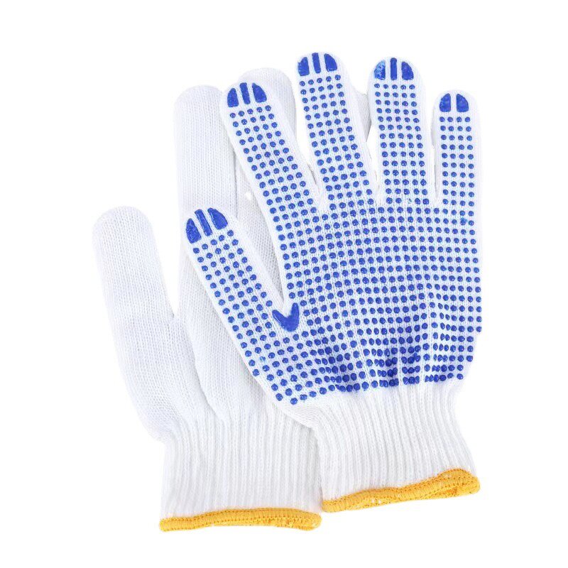 PVC Dotted Work Gloves Supplier - Custom Dotted Construction Blue Dotted