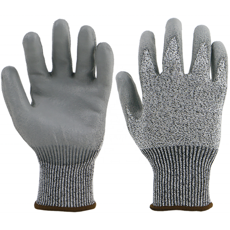 Cut Resistant Gloves Supplier - 4X42D Pu Coated A4 Safety Work Level 5