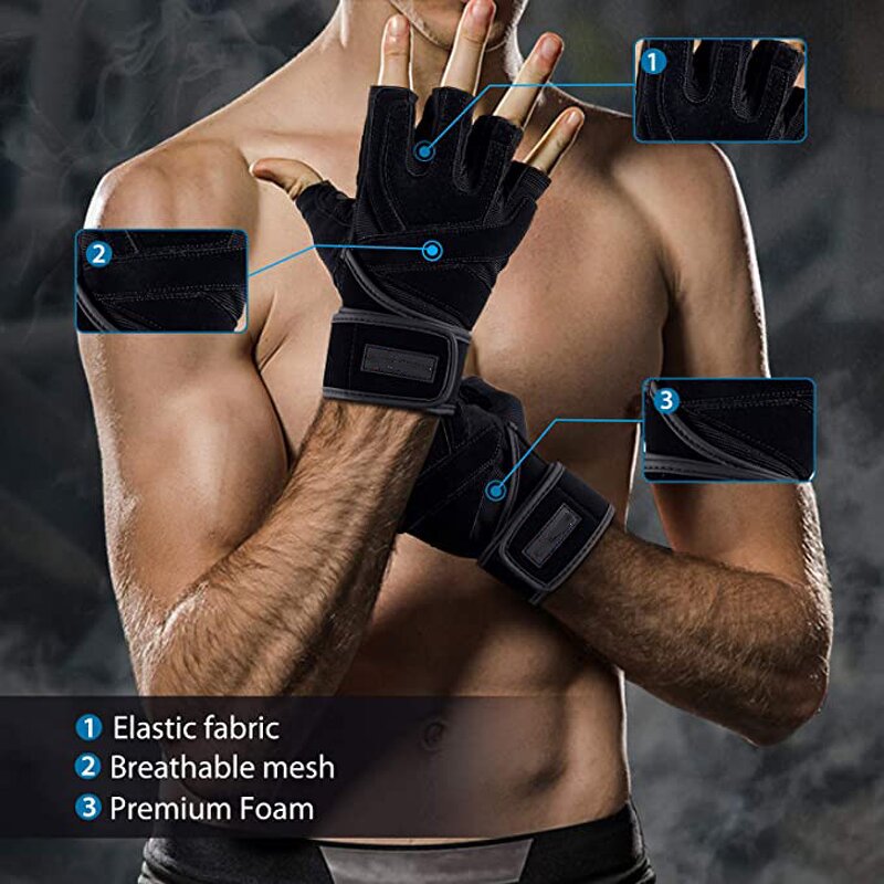 Cycling Gym Gloves Factory - Hot Sale Custom Logo Leather Weight Lifting