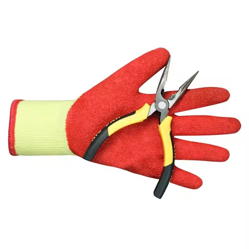 Knitted Working Gloves Manufacturer - Hot Selling An-slip Latex Safety Industry