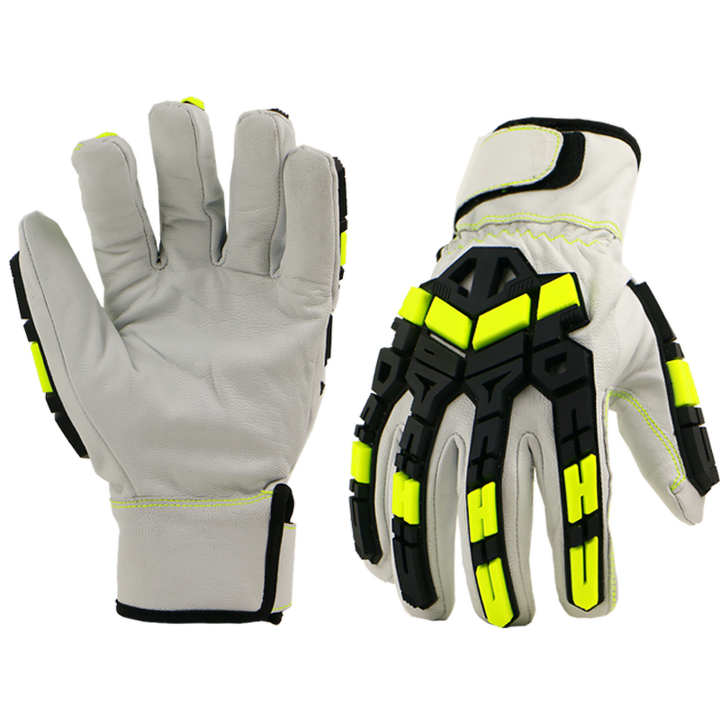 Mechanical Glove Supplier - Manufacturer Leather Palm Water Proof Tpr Impact